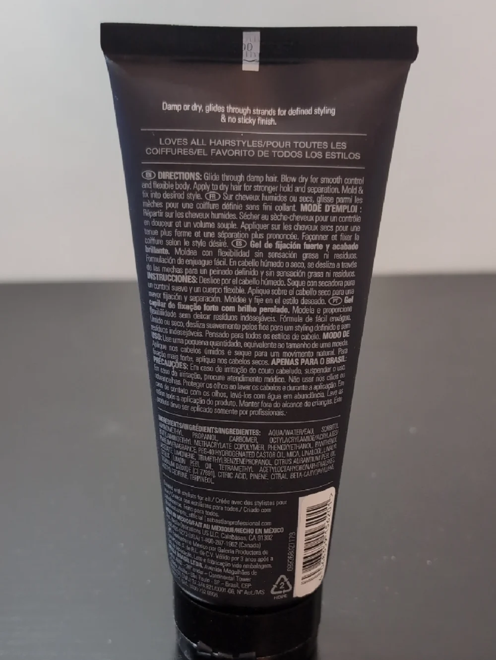 Sebastian Professional Gel Forte Shimmering Strong Hold Hair Gel 6.7 FL OZ
